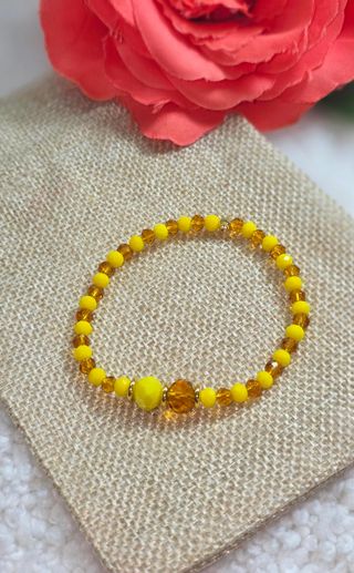 Ilde de Oshun elastico de cristal y acero