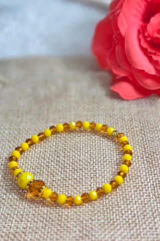 Ilde de Oshun elastico de cristal y acero