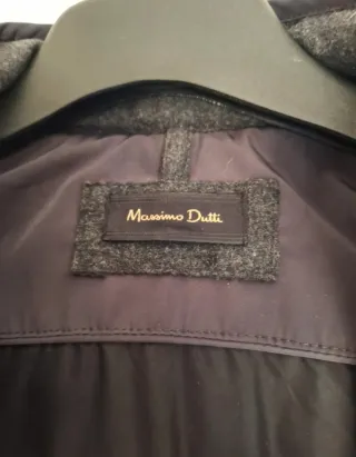 Chaleco Massimo Dutti gris y negro