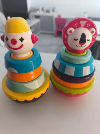 Pirámides de anillas apilables  como nuevas