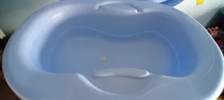 Bañera cambiador bebé azul
