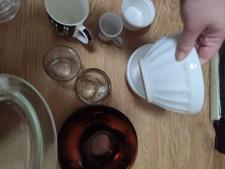 23 piezas Juego de Tazas, Platos y Vasos