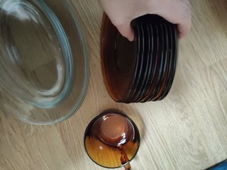 23 piezas Juego de Tazas, Platos y Vasos