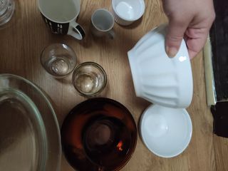 23 piezas Juego de Tazas, Platos y Vasos