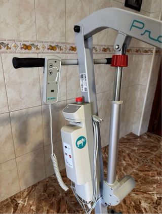 Grúa eléctrica de elevación + Arnés. PRÁCTIKA