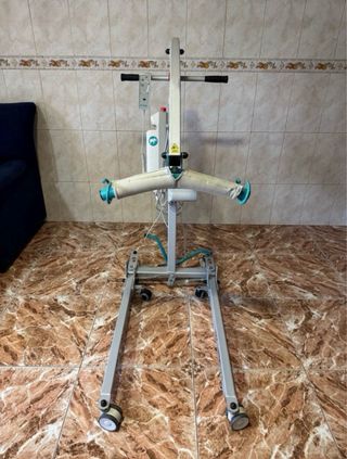 Grúa eléctrica de elevación + Arnés. PRÁCTIKA