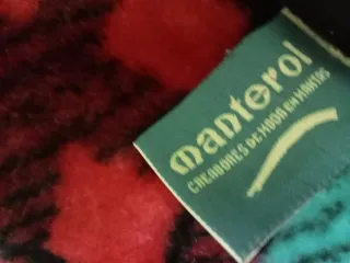 Manta de cuadros con caballos 220 x 160