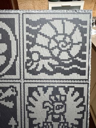 Plato pizarra Pokémon jeroglífico fosiles