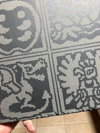 Plato pizarra Pokémon jeroglífico fosiles