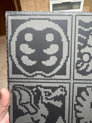 Plato pizarra Pokémon jeroglífico fosiles