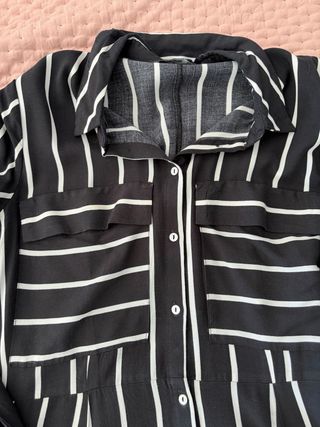 Vestido largo de rayas