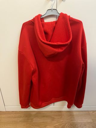 Chaqueta SHEIN Roja con Capucha Talla L