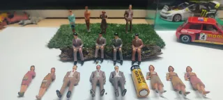 Lote decoración maquetas Scalextric