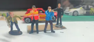 Lote decoración maquetas Scalextric