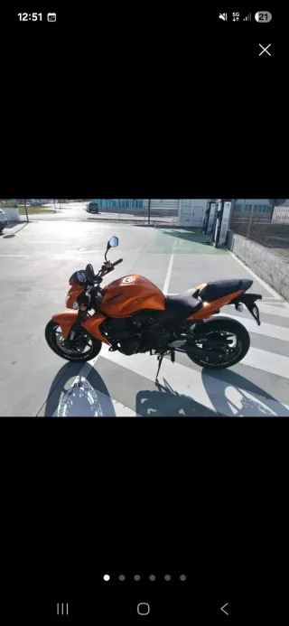 Kawasaki Z750 Naranja