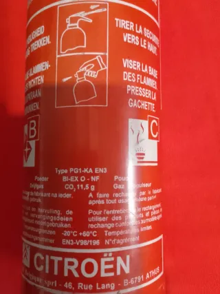 Extintor Citroën 1kg sin usar
