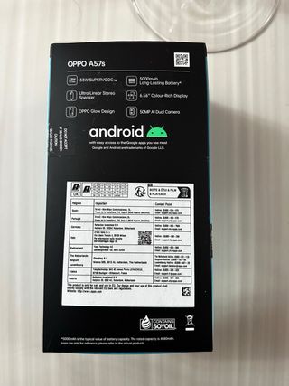 Oppo A57s 4G 128GB Negro Nuevo
