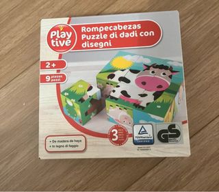Puzzle de cubos de madera Playtive