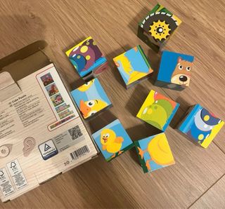 Puzzle de cubos de madera Playtive