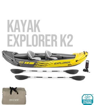 Kayak Hinchable Intex Explorer K2 + Remos