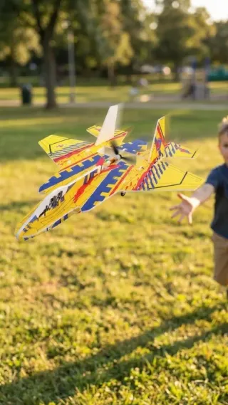 Avión de espuma ligero DIY