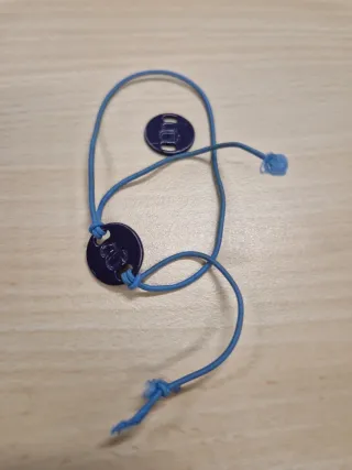 Pulsera Aristocrazy azul y morado regalo charm