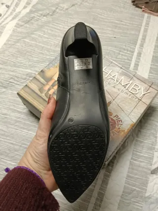 Botines de piel Chamby negros