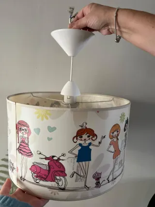 Lámpara techo juvenil chicas