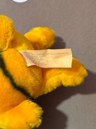 Peluche Garfield de los años 80