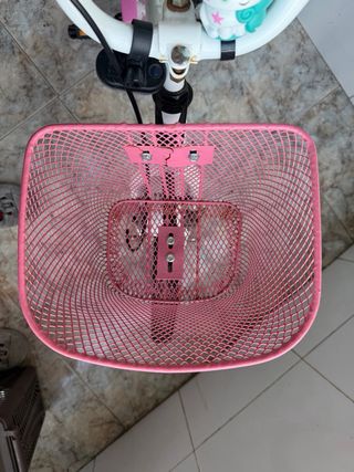 Bicicleta infantil Amiga rosa y blanca