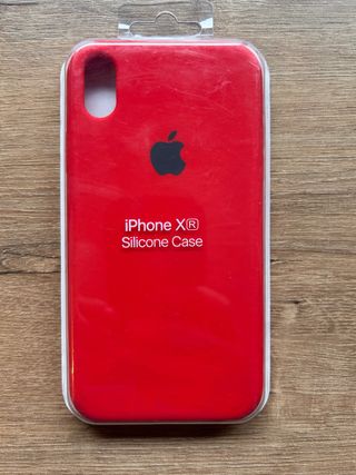 Funda Silicona iPhone X Roja