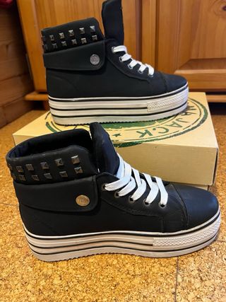 Botines plataforma Cool Way negros