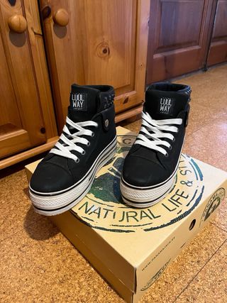 Botines plataforma Cool Way negros