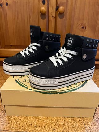 Botines plataforma Cool Way negros