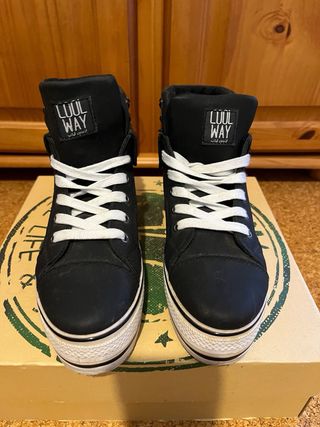 Botines plataforma Cool Way negros