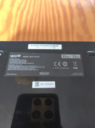 Nintendo Wii U Negra Completa