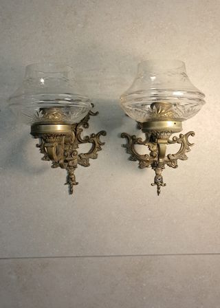 Apliques de pared antiguos dorados