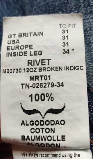 Pantalón Pepe Jeans Hombre Talla 31/34