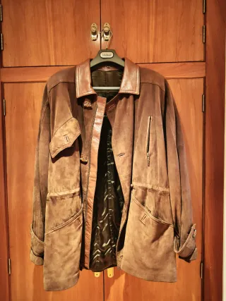 Parka de Piel Hombre Talla 54