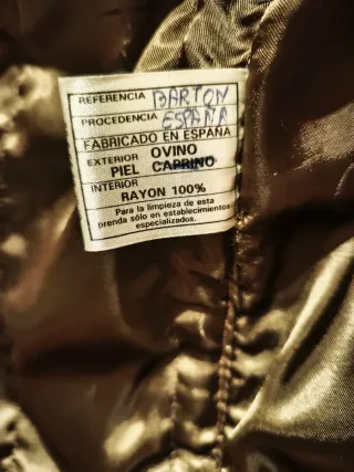 Parka de Piel Hombre Talla 54