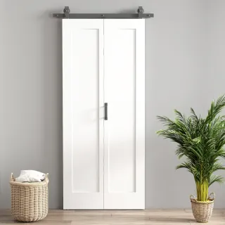 Puerta Corredera Plegable Blanca 90x210