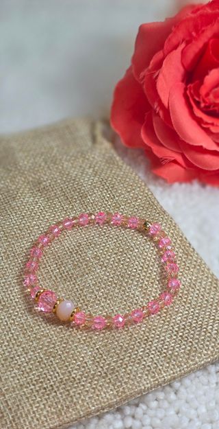 Pulsera elástica cristal y acero Obba Nani