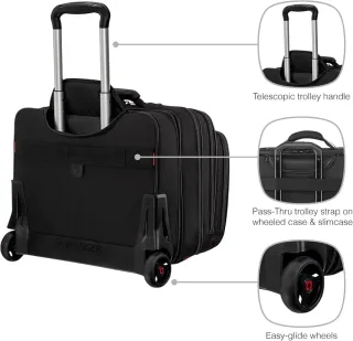 Maletín Trolley Wenger Patriot Negro