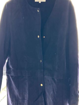 Abrigo piel vuelta azul EASY WEAR Talla M