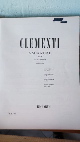 Clementi 6 Sonatine Op.36 Ricordi E.R.797