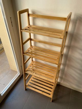 Estantería Escalera Bambú 5 Niveles