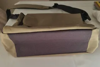 Bolso bandolera verde y marrón