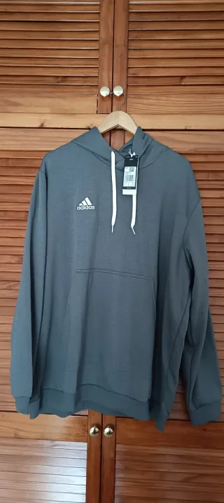 Sudadera Adidas Hombre Talla 2XL Gris
