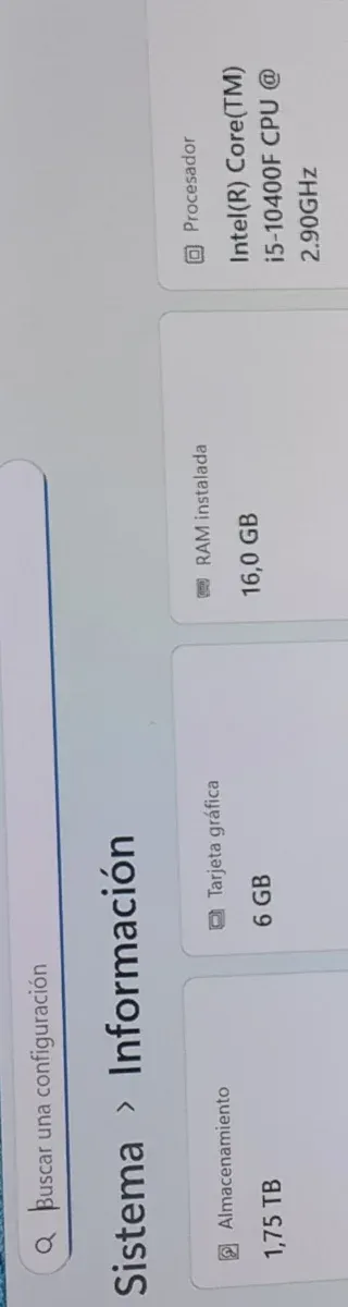 Ordenador Pc de Sobremesa