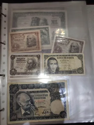 Colección de billetes antiguos